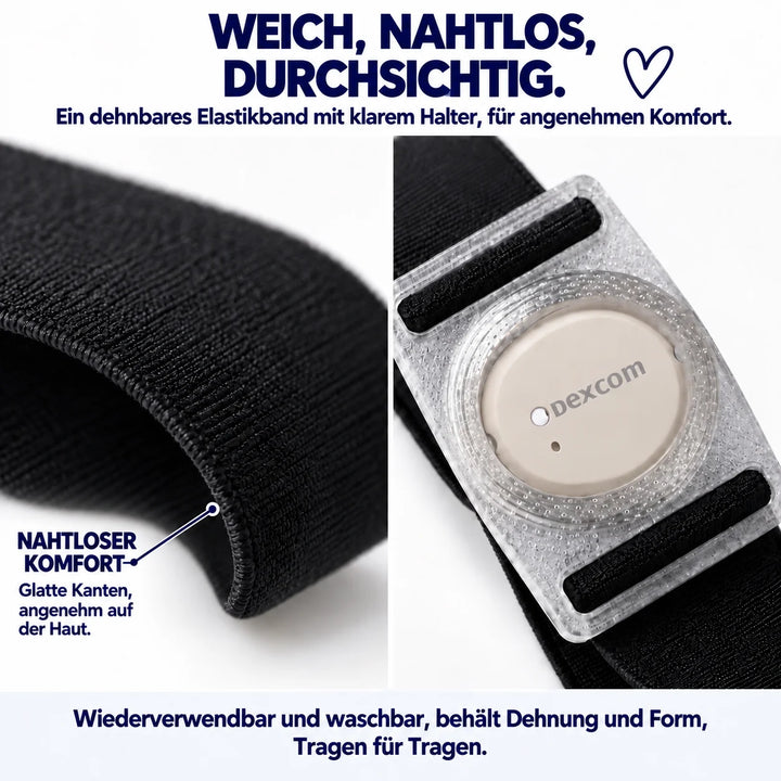 Bracelet Dexcom G7 avec support pivotant et rotatif, transparent, support Dexcom G7