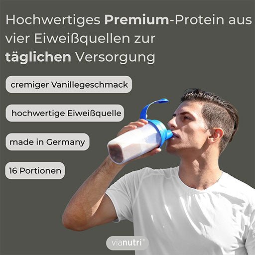 Hansepharm - power eiweiß plus - 500g Vanillegeschmack - von Zuckerschmuck