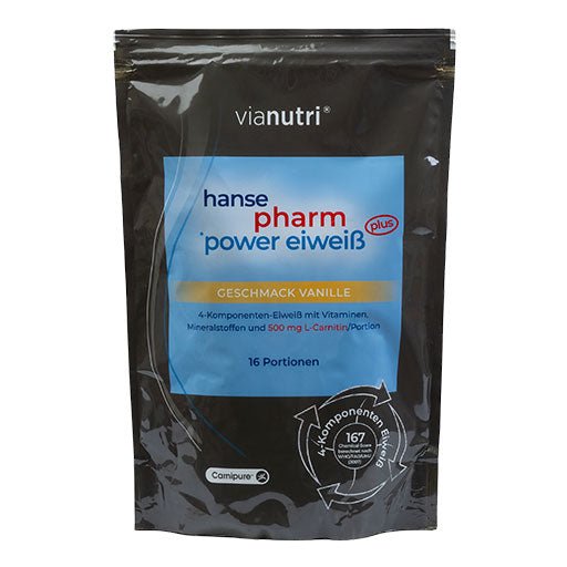 Hansepharm - power eiweiß plus - 500g Vanillegeschmack - von Zuckerschmuck