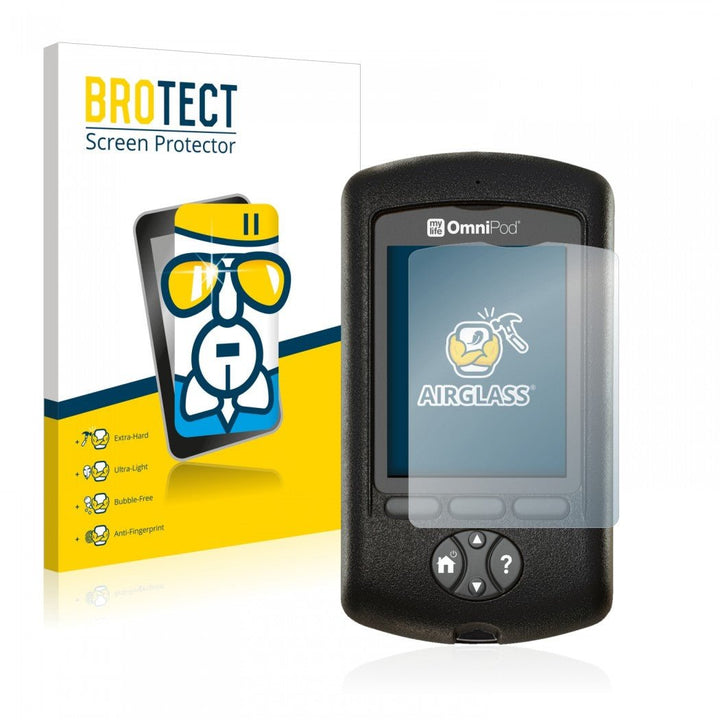 BROTECT® AirGlass® Panzerglasfolie für Mylife Omnipod - www.zuckerschmock.shop