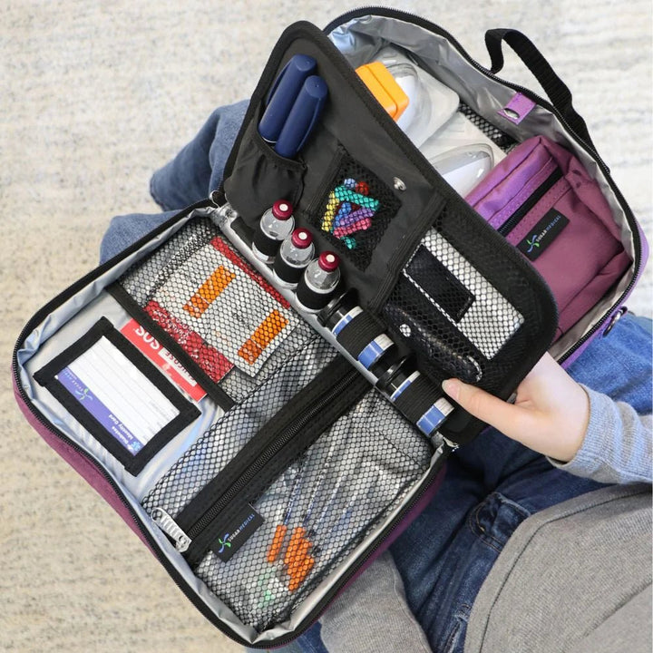 Diabetes Reisetasche "Orchid" - von Zuckerschmuck
