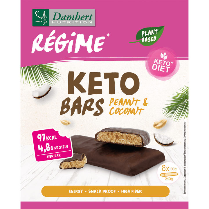 Régime Keto Bars Peanut & Coconut 8x30g (nur 2,1g anrechenb. KH/Riegel)