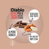Diablo zuckerfreie Milchschokolade mit Mandeln 75g - nur 6g anrechenbare KH/Tafel - von Zuckerschmuck