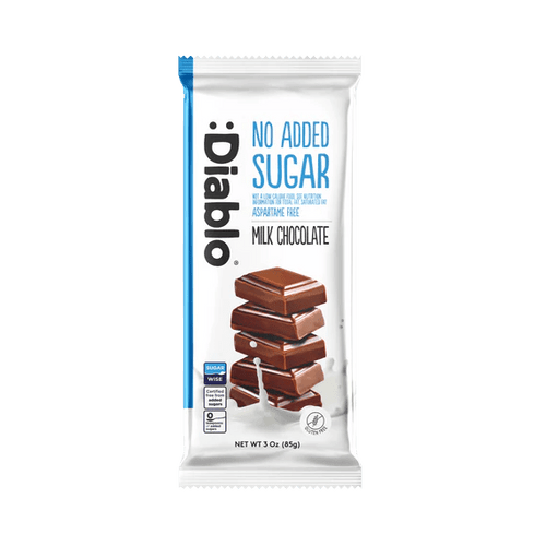 Diablo Sugar-Free Milk Chocolate 85g - only 7g net carbs/bar