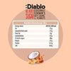 Diablo zuckerfreie Kokoskekse mit Karamell und Erdnüssen (100g) nur 3,3 g anrechenb. KH/pro Cookie - von Zuckerschmuck