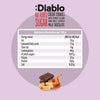 Diablo zuckerfreie Kakaokekse mit Erdnuss getaucht in Vollmilchschokolade (110g) nur 3,3 g anrechenb. KH/pro Cookie - von Zuckerschmuck