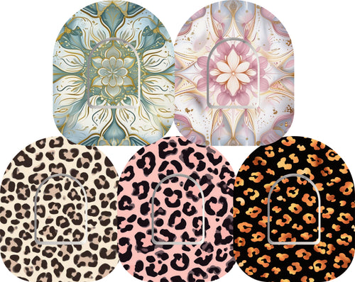 5x Design Tape + Sticker ''Elegant Mandala'' - Omnipod