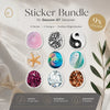 Dexcom G7 Sticker 9er-Sparset: Glitzer, Ocean & Spirit