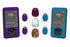 Dexcom G7 Sparset - 3x Glitzer Sticker 3er-Set: Lila, Türkis & Glitzer