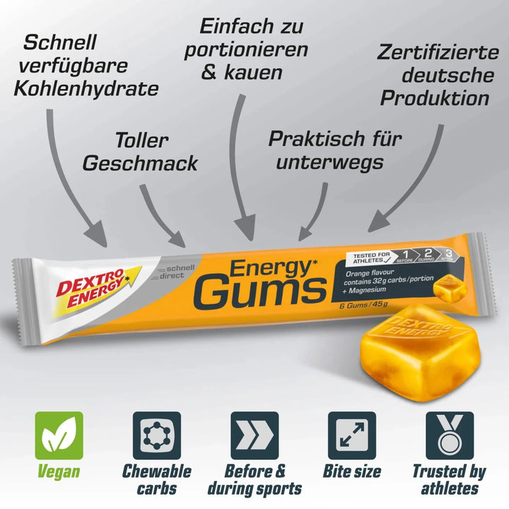Vegane Diabetiker Fruchtgummis mit Kohlenhydraten welche direkt ins Blut gehen und schnelle Hilfe bei Hypos und Sport bieten.