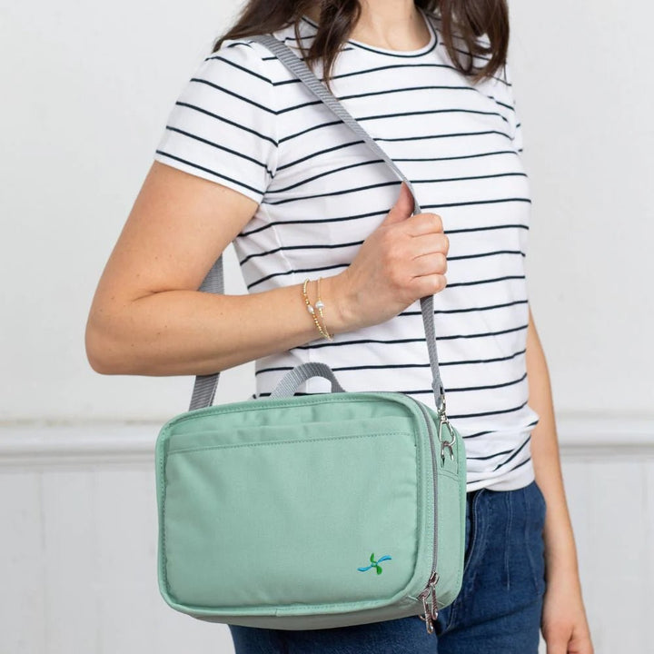 Diabetes Reisetasche mit Gepäckgurt - Seafoam - von Zuckerschmuck