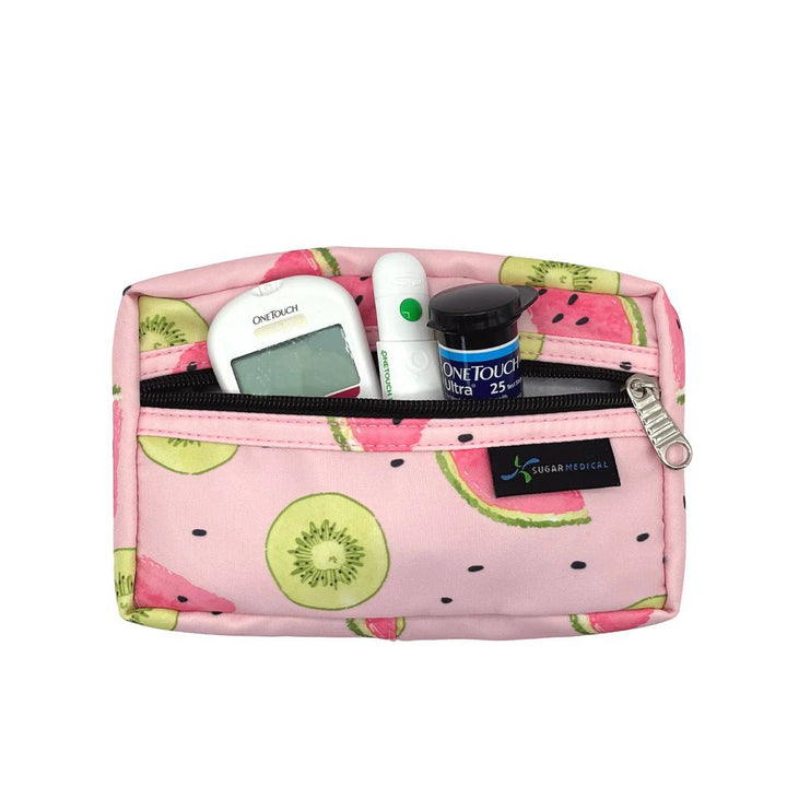 Diabetes Reisetasche mit Gepäckgurt - Wassermelone - von Zuckerschmuck