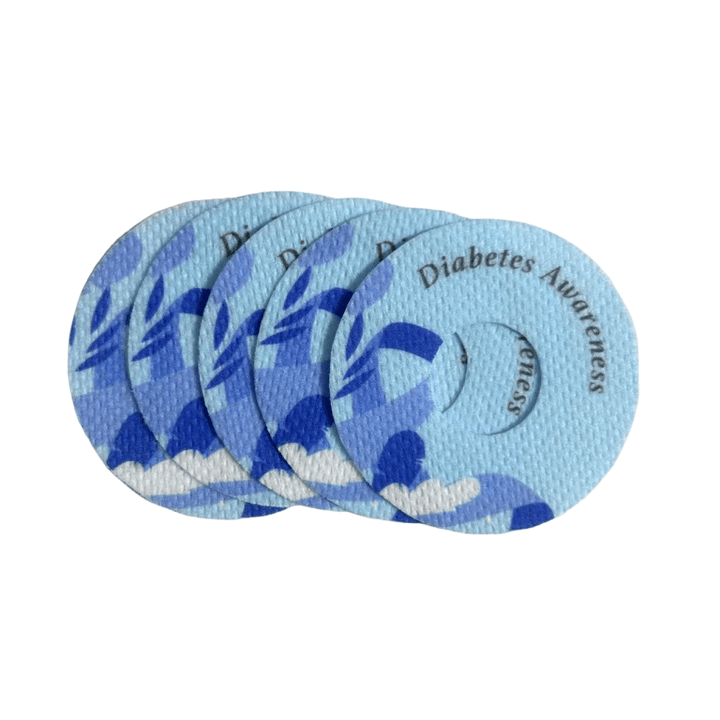 5x Design Tape + Sticker DIABETES AWARENESS – Freestyle Libre 3 - von Zuckerschmuck