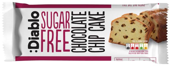 Diablo zuckerfreier Chocolate Chip Kuchen 200g - nur 23g anrechenbare KH/100g - von Zuckerschmuck