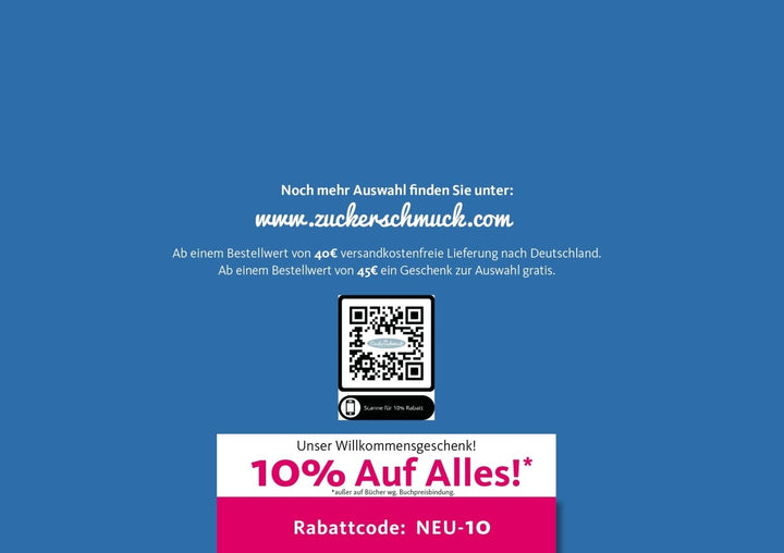 10 x Zuckerschmuck Katalog + Flyer im Set zum Auslegen in Praxen, Selbsthilfegruppen oder Apotheken - von Zuckerschmuck