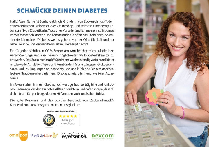 10 x Zuckerschmuck Katalog + Flyer im Set zum Auslegen in Praxen, Selbsthilfegruppen oder Apotheken - von Zuckerschmuck