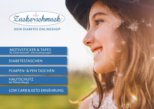 10 x Zuckerschmuck Katalog + Flyer im Set zum Auslegen in Praxen, Selbsthilfegruppen oder Apotheken