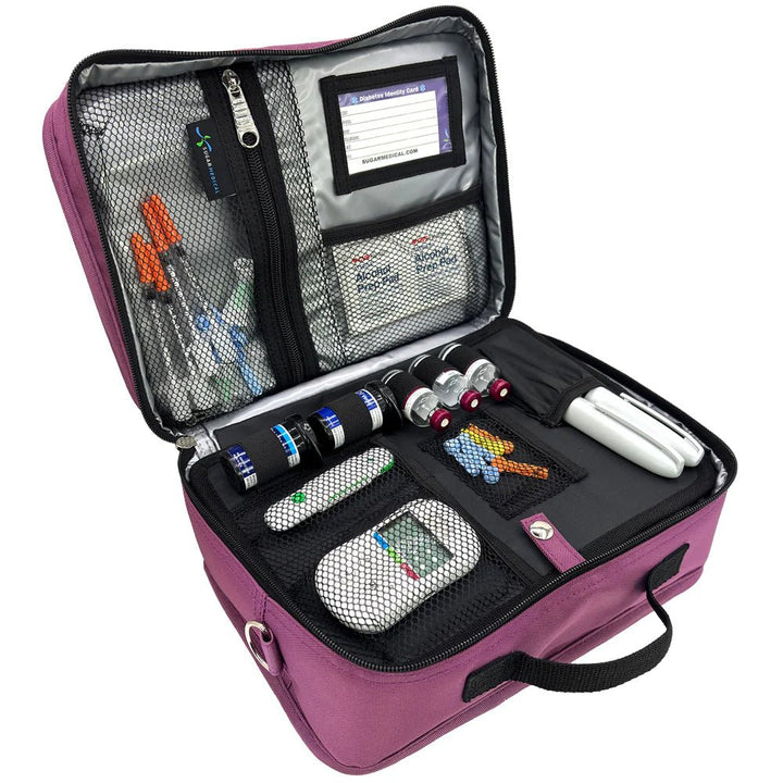 Diabetes Reisetasche "Orchid" - von Zuckerschmuck
