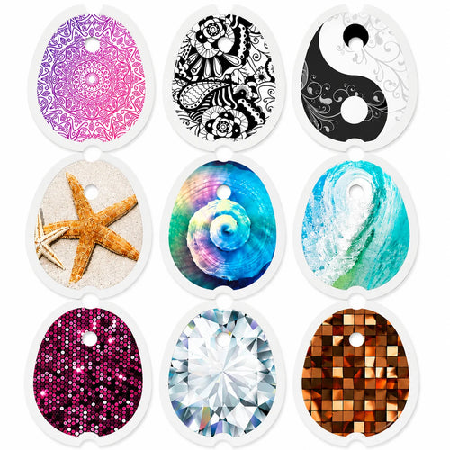 Dexcom G7 Sticker 9er-Sparset: Glitzer, Ocean & Spirit