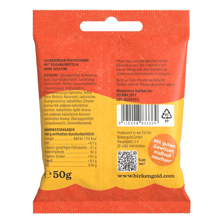 NEU!!! Vegane Gummibärchen (ohne Zucker, ohne anrechenbare Kohlenhydrate/ BE) 50g - von Zuckerschmuck