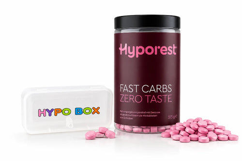 HYPO Set - Traubenzucker-Set für unterwegs mit HYPO BOX und Hyporest