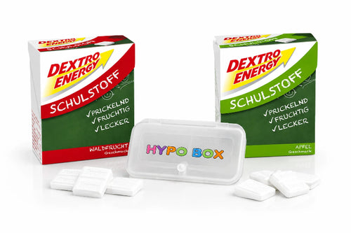 Hypo Set 1 - Traubenzucker-Box für unterwegs: HYPO BOX mit Dextro Energy