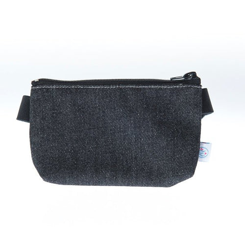 Insulinpumpentasche JEANS SCHWARZ mit flexiblem Bauchgurt