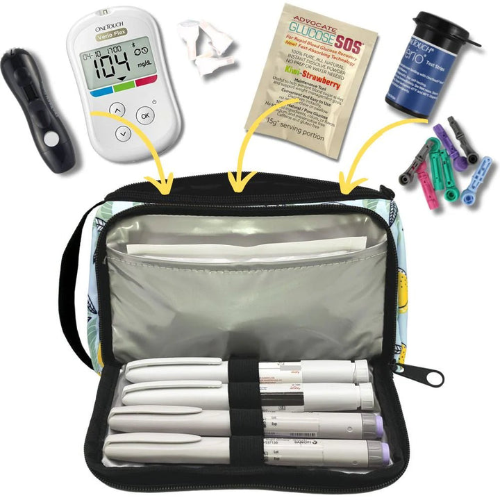 Isoliertes Diabetes INSULIN PEN ETUI "LEMON" - von Zuckerschmuck