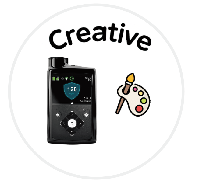 Medtronic Minimed Sticker ,,CREATIVE''