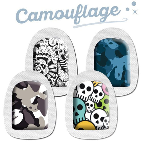 Sparpack: 4x Omnipod Sticker "Camouflage"