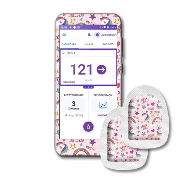 Lesegerät Sticker Omnipod 5 Conrtoller + 2 passende Podsticker