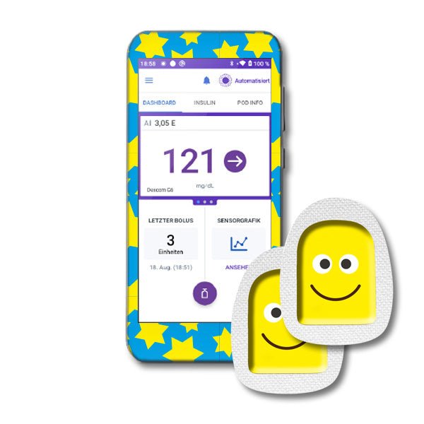 Lesegerät Sticker Omnipod 5 Conrtoller + 2 passende Podsticker