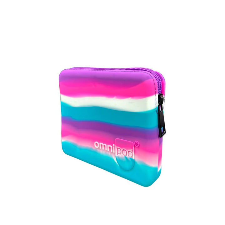 Omnipod Reiseschutzhülle Silikon - Pink Stripe - von Zuckerschmuck