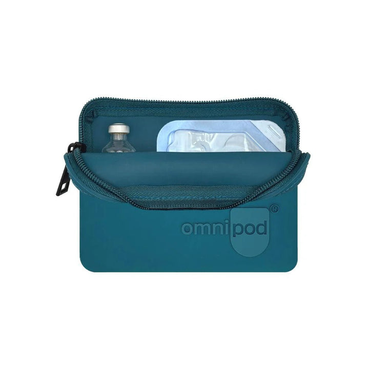 Omnipod Reiseschutzhülle Silikon - Petrol - von Zuckerschmuck