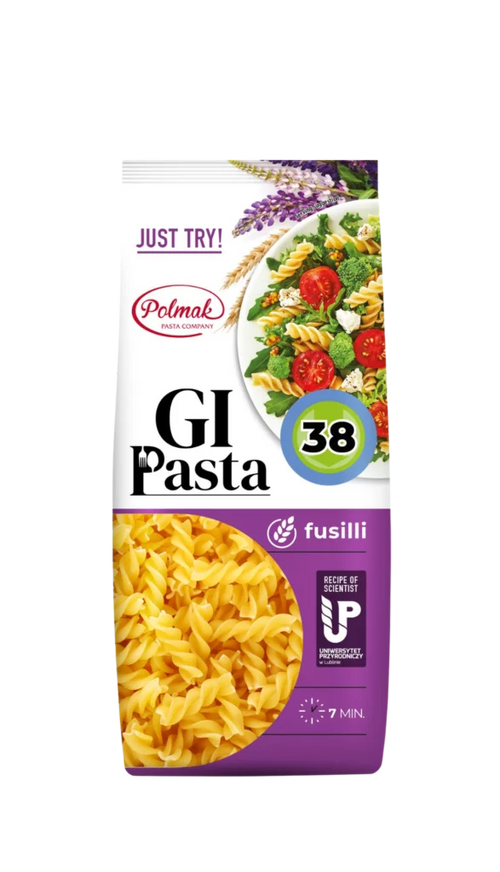 GI PASTA FUSILLI Low Carb + High Protein Nudeln 250g