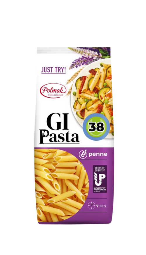 GI PASTA PENNE Low Carb + High Protein Nudeln 250g