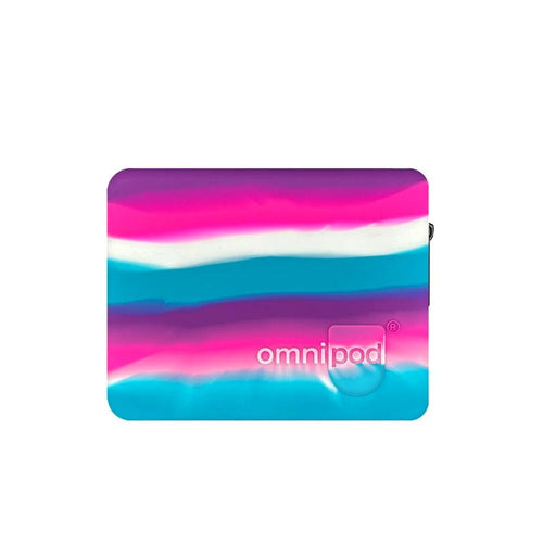 Omnipod Reiseschutzhülle Silikon - Pink Stripe