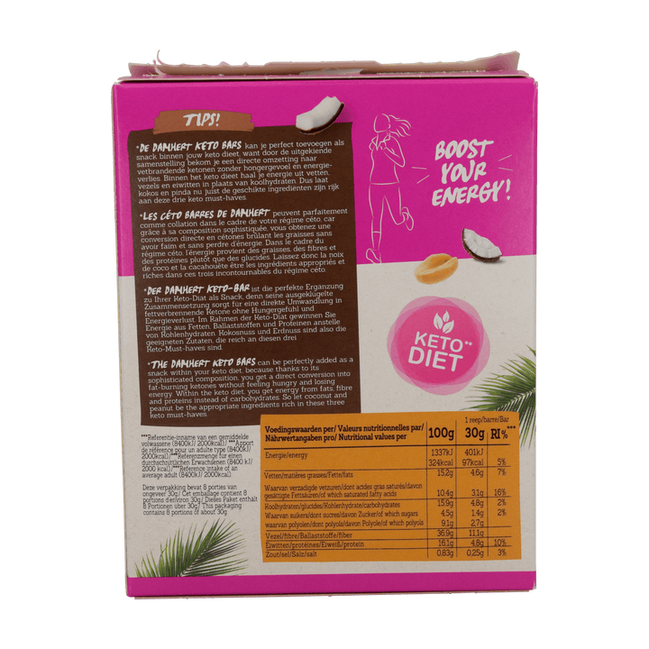 Damhert Protein Riegel für Ketogene Ernährung 