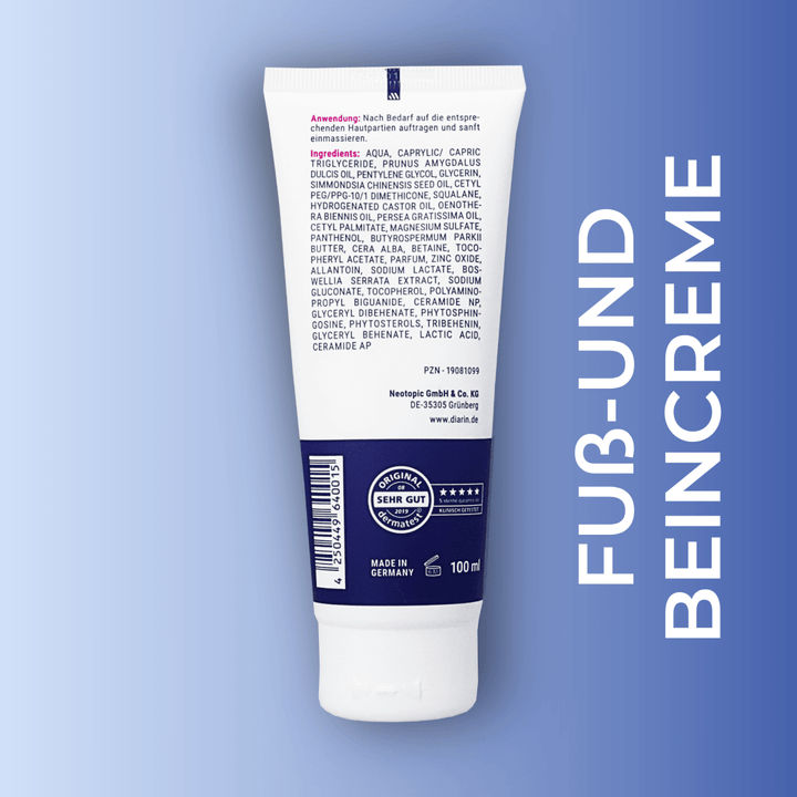 Diarin Bein und Fußcreme 100 ml - von Zuckerschmuck