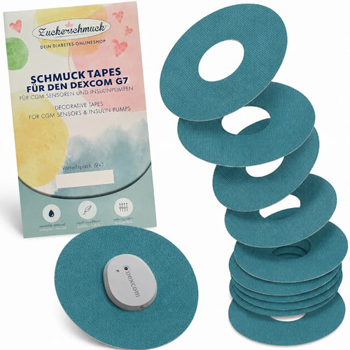Sparpack 10+1 gratis SCHMUCK Tape Blau (Größe passend Dexcom G7)