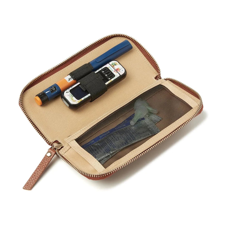 Sweet Collection dR Amsterdam® Diabetes Zubehörtasche CHARLY Leder MOCHA - von Zuckerschmuck