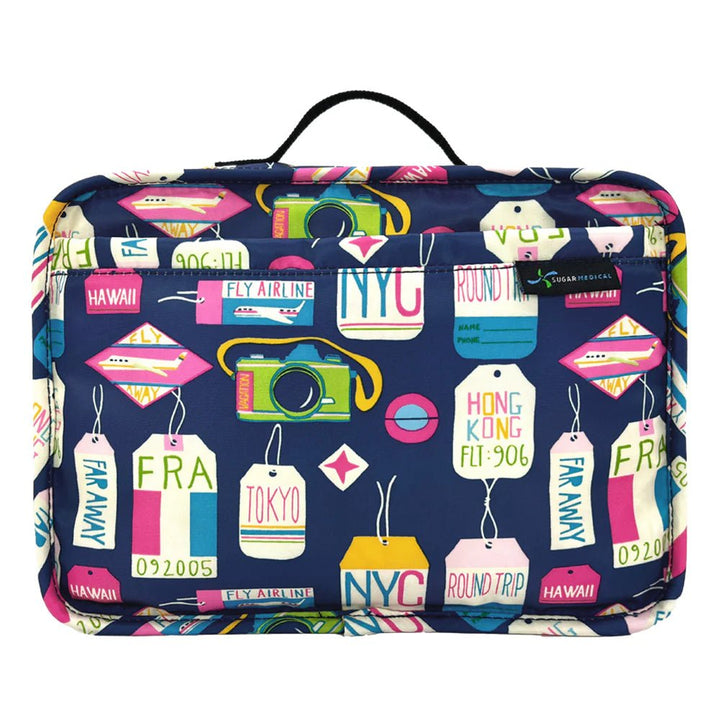Diabetes Reisetasche mit Gepäckgurt "VACA ALL DAY" - von Zuckerschmuck