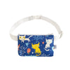 Insulinpumpentasche KATZE + VOGEL BLAU mit flexiblem Bauchgurt - von Zuckerschmuck