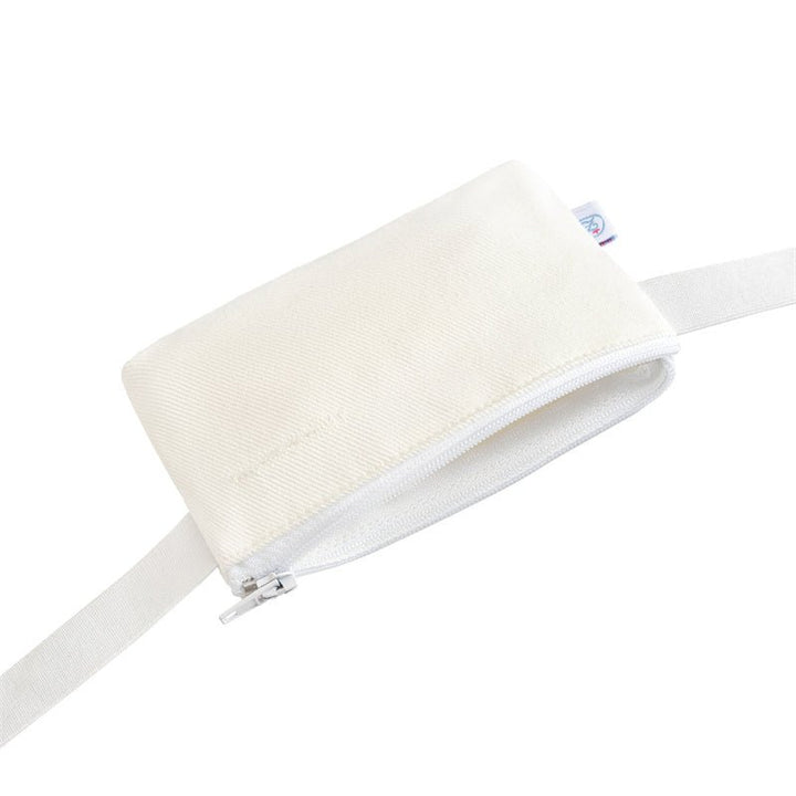 Insulinpumpentasche (12cmx7cm) WEIß mit flexiblem Band - von Zuckerschmuck