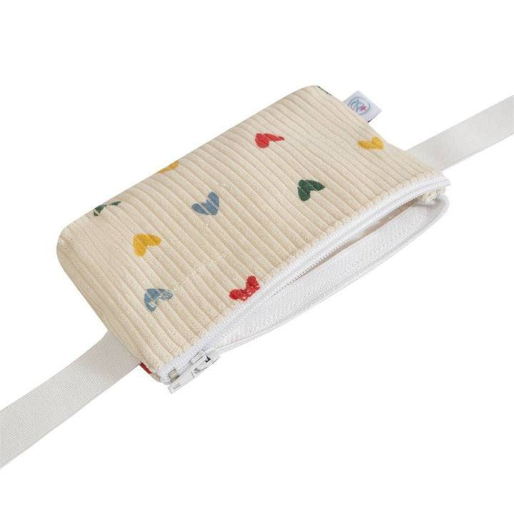 Insulinpumpentasche HERZ mit Sichtfenster und flexiblem Gurt (50cm) für Kleinkinder ab 1 Jahr - von Zuckerschmuck