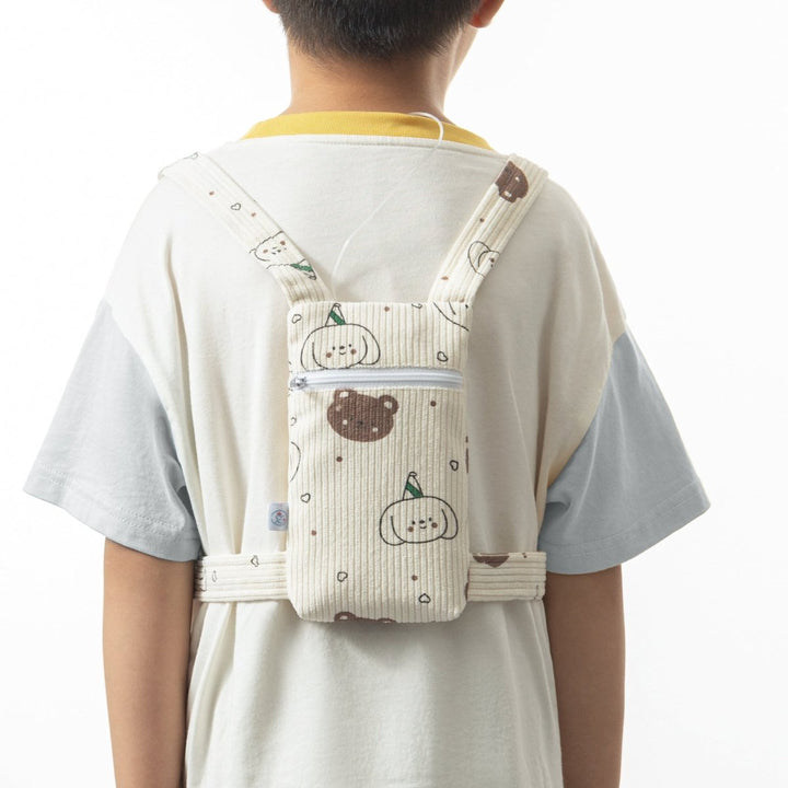 NEU: Insulinpumpenrucksack für Kinder mit Platz für CGM Reader/Handy "BÄR PARTY" - von Zuckerschmuck