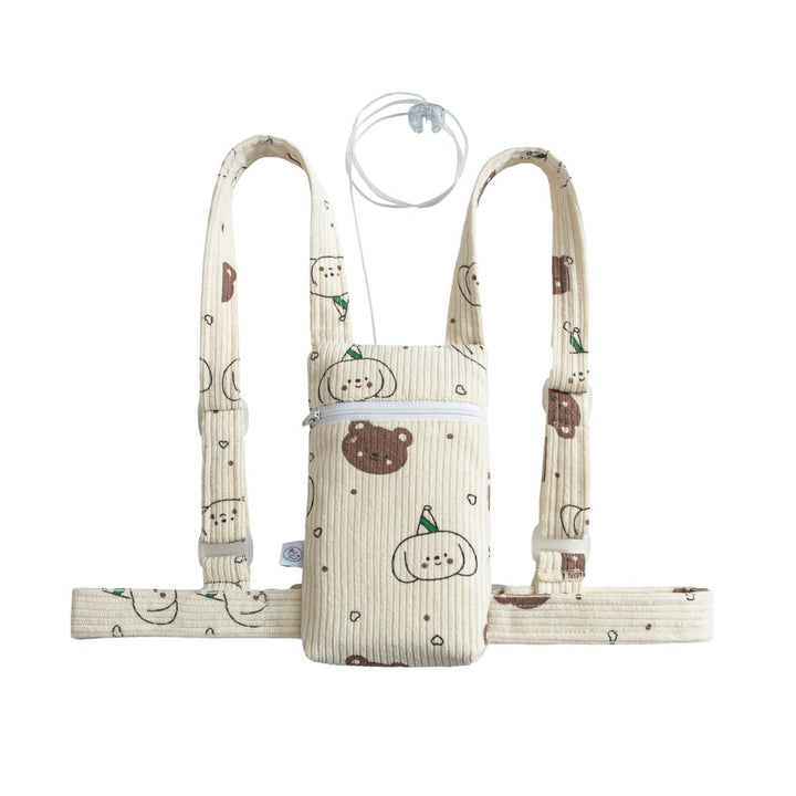 NEU: Insulinpumpenrucksack für Kinder mit Platz für CGM Reader/Handy "BÄR PARTY" - von Zuckerschmuck