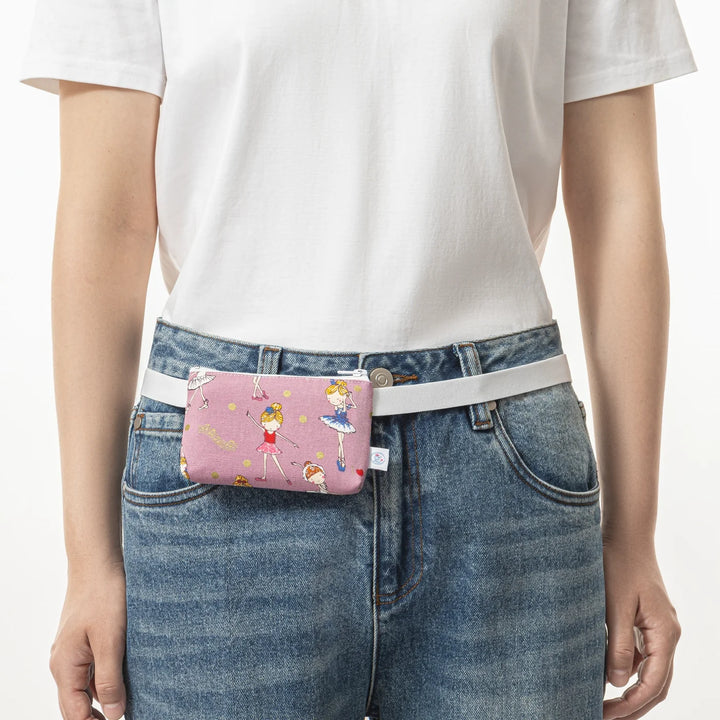 Funda para bomba "Ballett" para bombas de insulina: funda para bomba de insulina rosa con banda flexible como cinturón y para lectores MCG, para niños