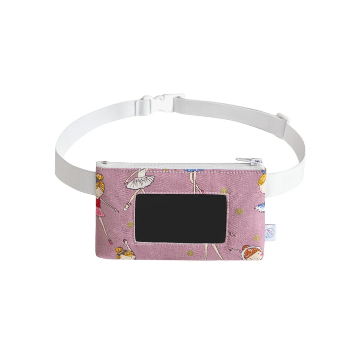 Funda para bomba "Ballet" para bombas de insulina: funda para bomba de insulina rosa con ventana y cinturón flexible, para lectores de MCG, 65 cm