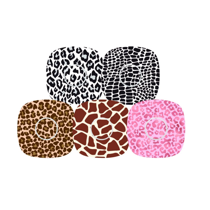 Zuckerschmuck 5x Design Tape + Sticker ''Animal Print'' – Freestyle Libre 3